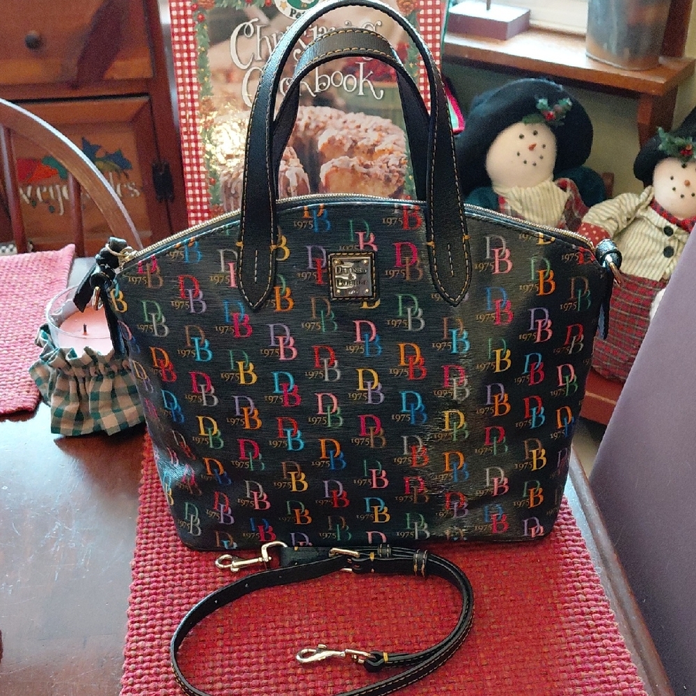 Dooney & Bourke Multicolored Logo Satchel